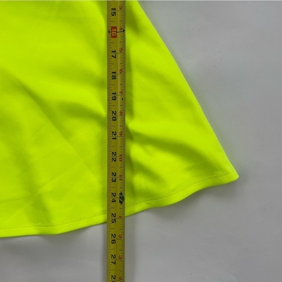 TORRID Scuba Off-Shoulder V Bar Peplum Top Neon Yellow Size 14/16 NWT - Picture 10 of 12